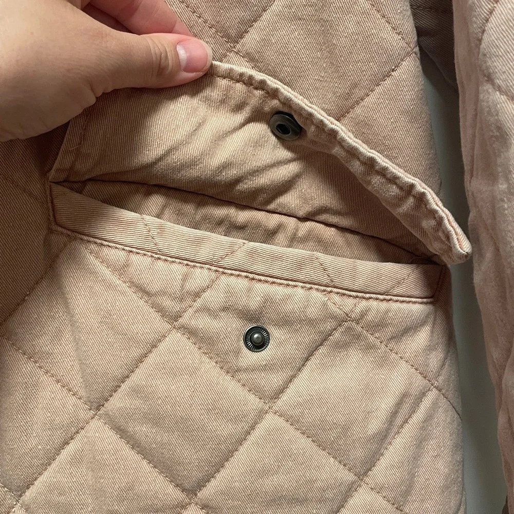 Joie Blush Quilted Button-Up Jacket - Picture 3 of 5